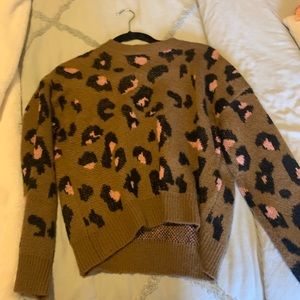 Shein leopard print sweater